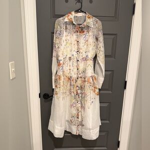 Zimmermann Multicolor Floral Long Sleeve Dress (Read Notes)